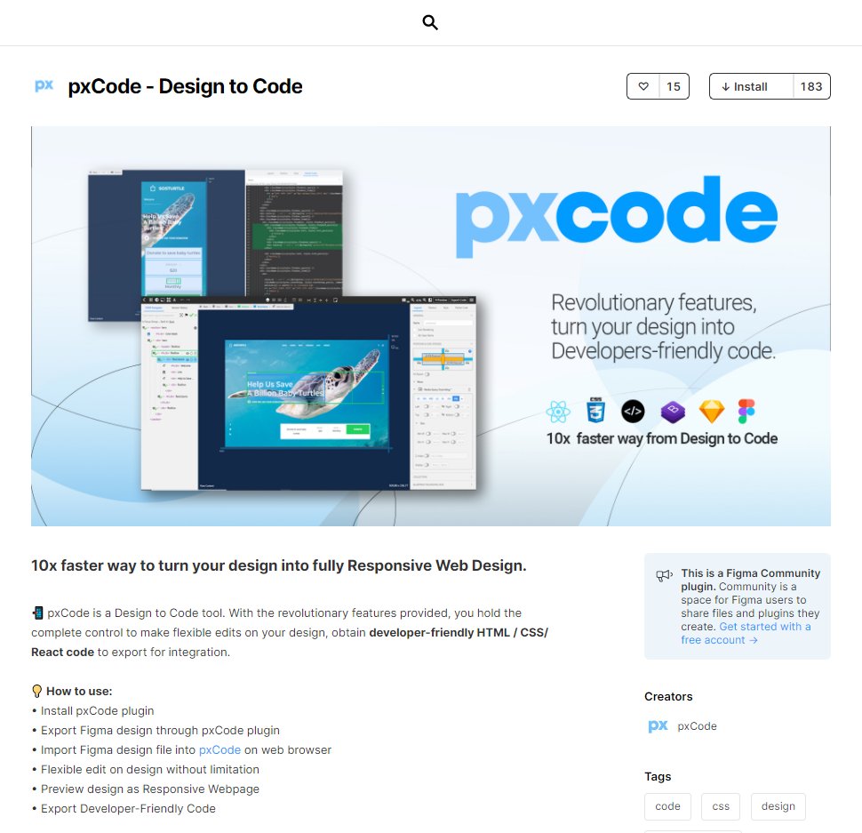 px_code's tweet image. ▍Dear Figma users,
Ever think of building #ResponsiveWebpage without coding? 😮
We now integrate with @figmadesign, if you're a designer who'd like to convert your Design into Code, you should try @px_code on #Figmaplugin 👉 bit.ly/3dm1QXA
#LowCode #Figma #plugin
