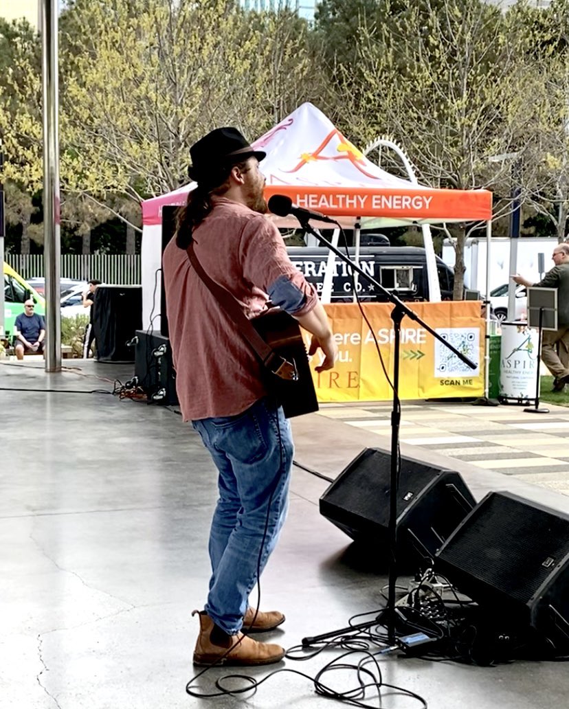 Me last Saturday at Klyde Warren Park in Downtown Dallas. Great times. Thanks Kim &amp; David &amp; Aspire Energy Drinks! “Until the end, Until the End, I will fight for truth my Friends,” ~ KTB