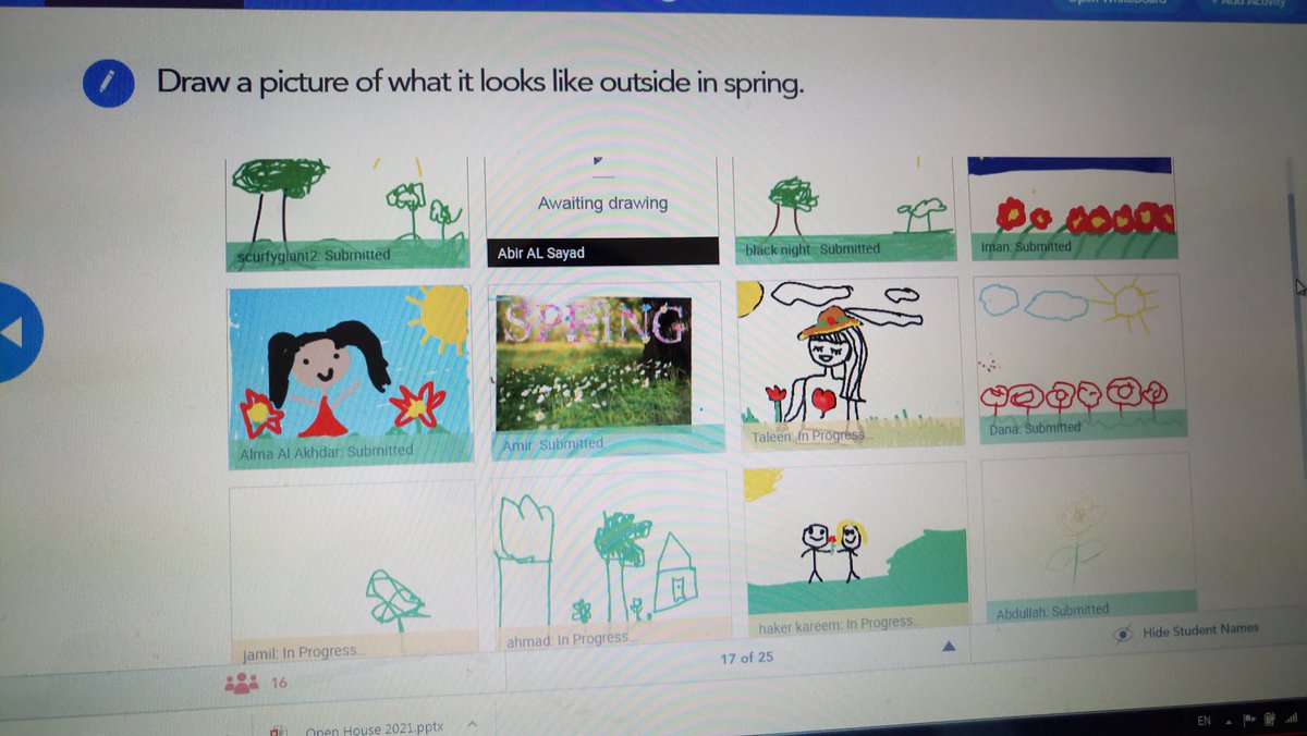ghinahosna's tweet image. The celebration continues at #AishaSpringFestival #gr4 #expressing their feelings and describing their favorite season 🌸 through #nearpod @MakAishaSchool