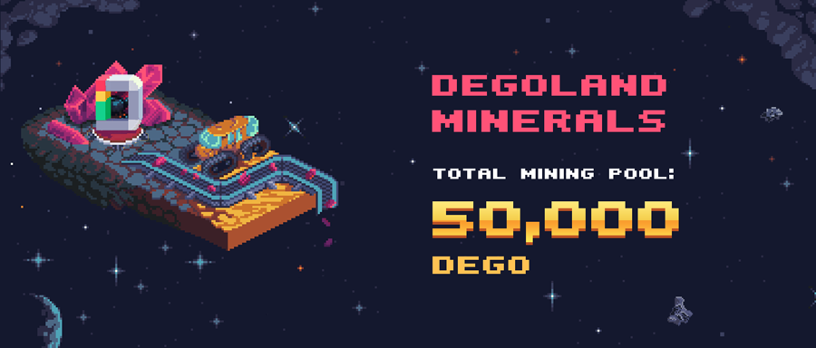 dego_finance's tweet photo. 👷Degoland Minerals

"Warriors and Erudites, this is the moment we face our foe, the Republic has called you to arm and mine minerals."

🪙A total of 12,500 $DEGO tokens will be made available in the pool.

Minting: from 10:00 UTC+0, 31st Mar
Mining: from 12:00 UTC+0, 31st Mar https://t.co/79jblcRrFn