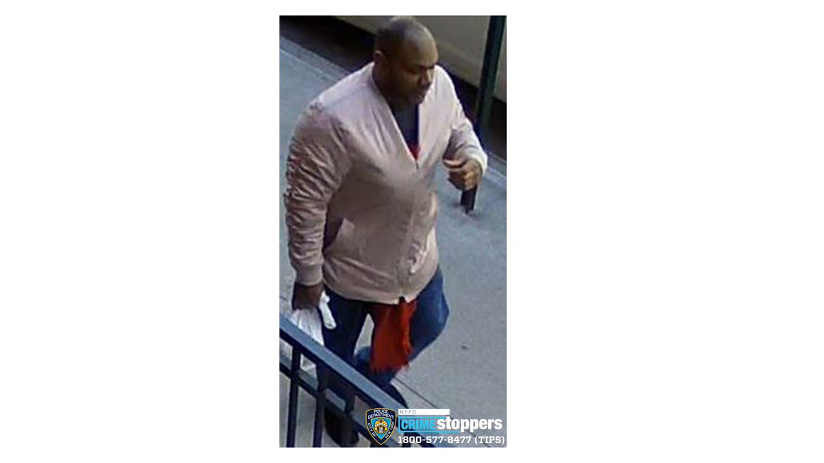 WANTED  in connection to an assault. On Monday, March 29th at 11:40 AM, at 360 West 43rd St, a female, 65, was approached by an unidentified male who punched and kicked her about the body and made anti-Asian statements. Have Info? Call or DM☎️1-800-577-TIPS. Up to $2500 reward.