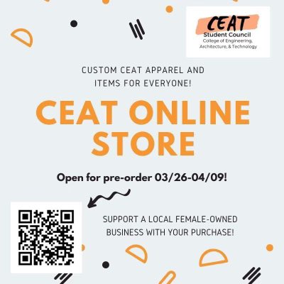 ‼️CEAT Store is officially open ‼️ Check out the new merch (linked in our bio) and order by 4/09