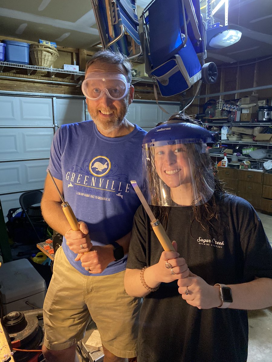 TeachbyTuckman's tweet photo. Something I love about education is the value of being a lifelong learner... This weekend I was able to learn from one of my first teachers, my dad, and made a super cool pen in the process! He is selling his custom made pens- ask me how to get one of your own or to see others! https://t.co/MOl8tnwkcU