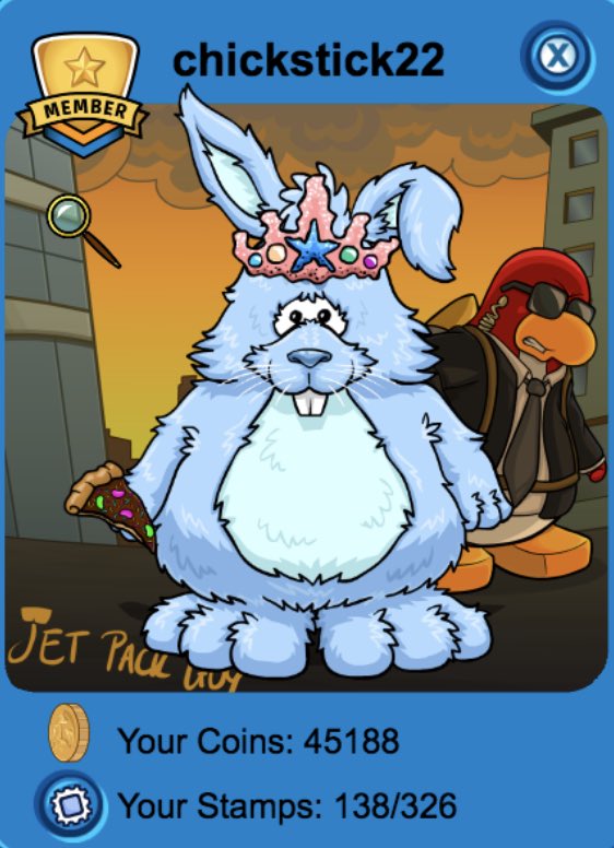 chickstick22's tweet photo. Met #JetPackGuy in the Pizza Parlor/ Bank! He’s so cool and so is his background 😎 #JPG #ClubPenguinRewritten #CPR https://t.co/8x2swC3BgX