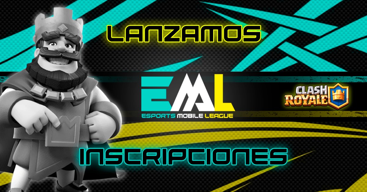 #EML | #eSportsMobile 

LANZAMOS INSCRIPCIONES‼️

Para la comunidad de Clash Royale Latam se viene nuestra primera edición🏆

Único requisito llenar este formulario:

forms.gle/FJmsyMifXuPnit…

Tomaremos en cuenta a los equipos más activos en la red🕊️

Todos a dar RT 🔄 y like♥️