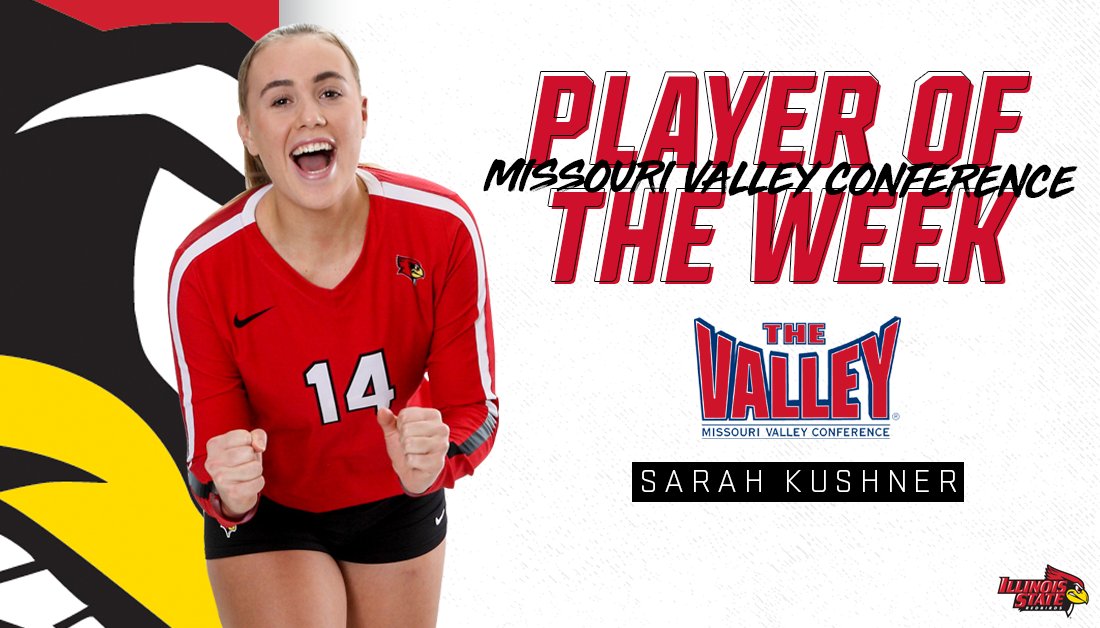 RedbirdVB's tweet photo. No surprise here - @sarah_kushh is your @MVCsports 𝐏𝐥𝐚𝐲𝐞𝐫 𝐨𝐟 𝐭𝐡𝐞 𝐖𝐞𝐞𝐤!

📰: https://t.co/L9FsIDb5Bs

#BackTheBirds // #DareToLead https://t.co/dij5QavlLs