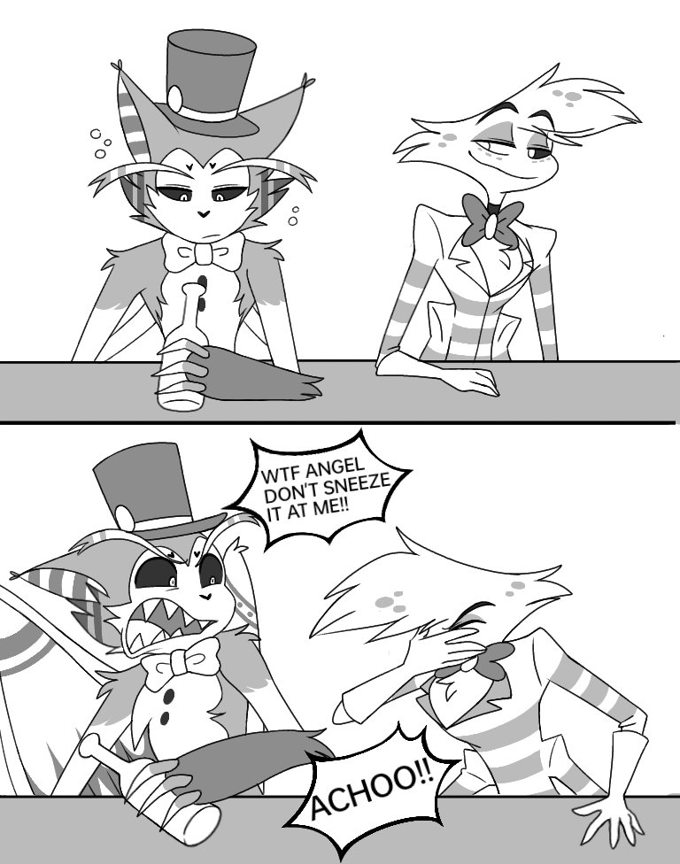 OakyBeams's tweet photo. More huskerdust comic ^w^✨
Part 1 
#HazbinHotelHusk
#HazbinHotelAngelDust #hazbinhotel #huskerdust https://t.co/1GtEaBo4If