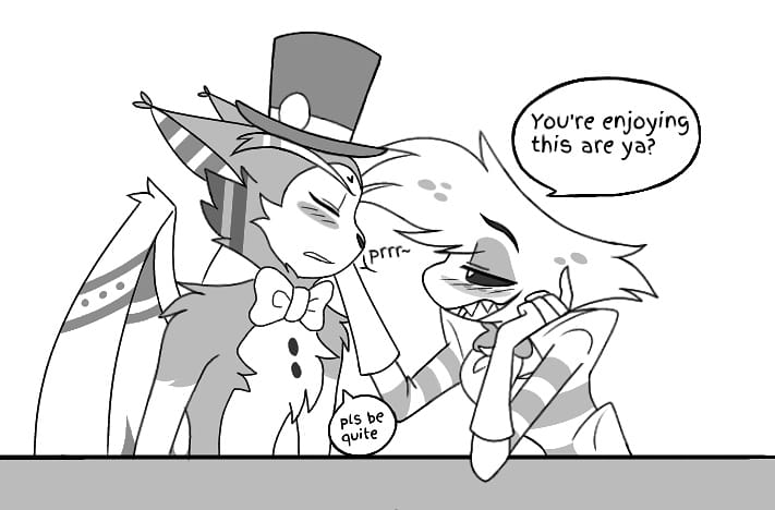 OakyBeams's tweet photo. More huskerdust comic 
Part 2 👀✨

#HazbinHotelAngelDust #HazbinHotelHusk #hazbinhotel #huskerdust https://t.co/nSt1m9x3jk