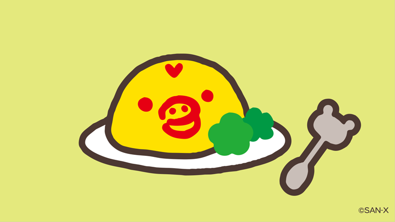 no humans food simple background heart omurice plate green background  illustration images