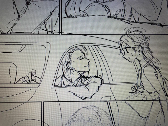 車を描いて午前が終わった… 
