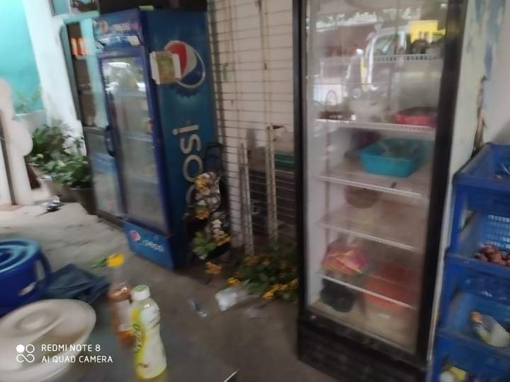 sfys_nn's tweet photo. During the yesterday's night raid in #Tharketa Tsp, Yangon, Junta's licensed terrorists broke 2 CCTVs, destroyed the shop, took away a phone, a helmet and a Kendo knife as well as some food and drinks.Due to the informers, some locals got abducted either.
#WhatsHappeningInMyanmar https://t.co/dpotKvH8l1