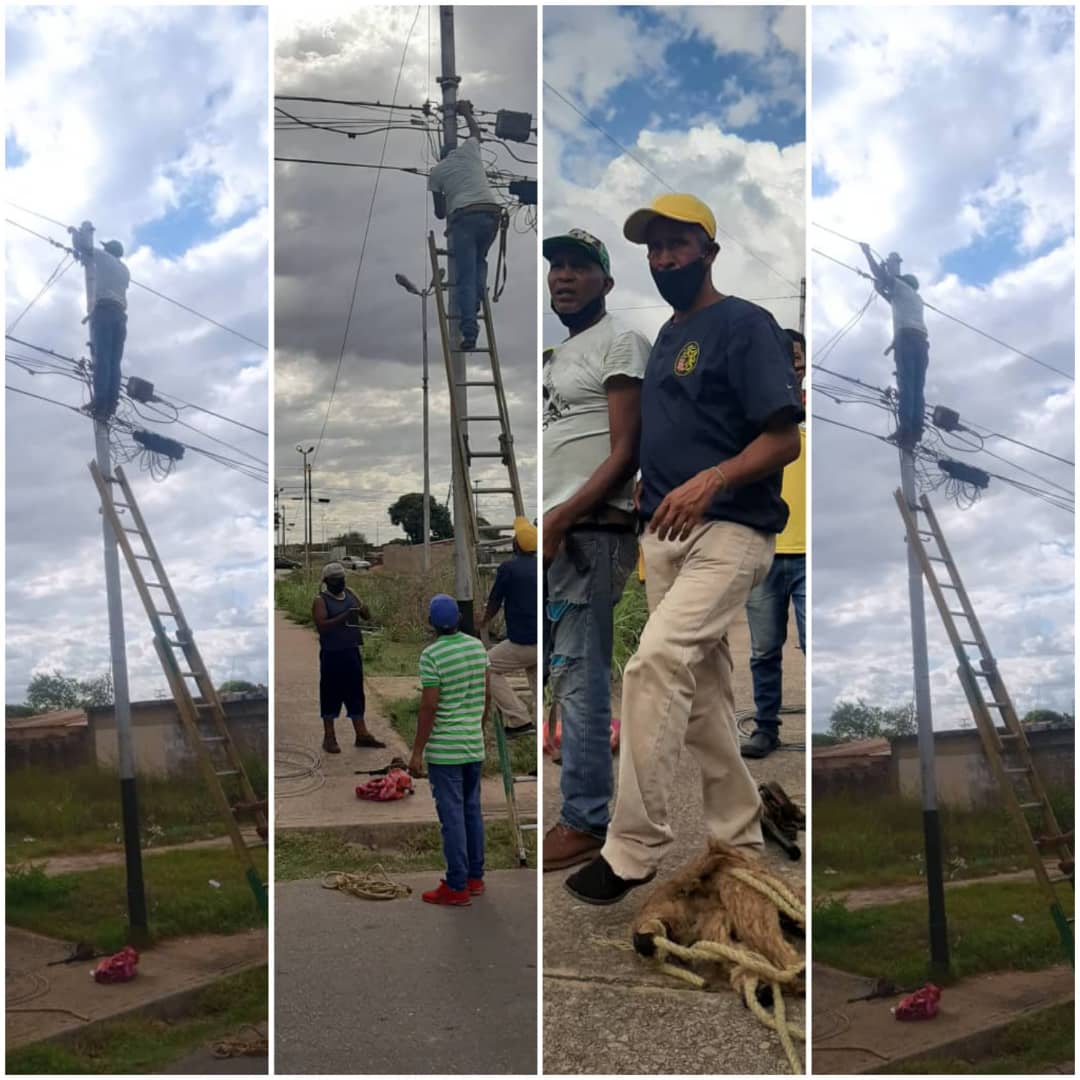 MRIDCH2's tweet photo. #28Marzo2021 #MRIDCH2 Bolívar con vecinos y técnico electricista del Moviminto reparamos alumbrado en el boulevard de la  calle 4 primera etapa proceres al lado mundo colores. Apoyando la gestion de nuestro Presidente  @NicolasMaduro nuestro @GobJustoNoguera https://t.co/Z41GnpRUwv