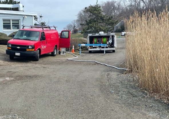 KeepNahantWild's tweet photo. @cfl @EPA @RepPeterCapano @BrendanCrighton @MassAudubon @MassDEP @MASSenv 
"NU is not a good neighbor in Nahant nor cares about the environment."
Caught in the act illegally and recklessly pumping water into the wetlands in violation of State and local wetlands protection laws. https://t.co/t0lSHpjwTo
