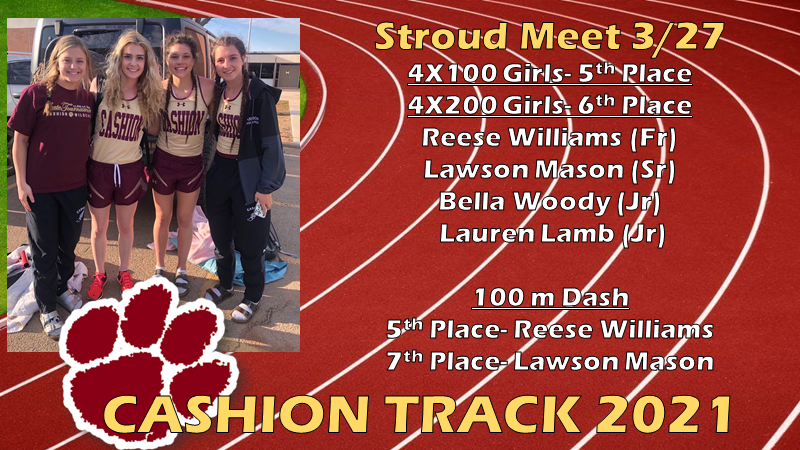 Track season starts up at Stroud Meet this past weekend! Still waiting on official results.....Congrats to some of our girl's team sprinters <a href="/reesehartlyn/">reese williams</a> <a href="/Lawsonnjade/">Lawson Mason</a> <a href="/bellawoody1/">Bella Woody</a> <a href="/laurenlamb111/">laurenlamb11</a> 

#LEGGO 💨💨💨💨💨💨💨