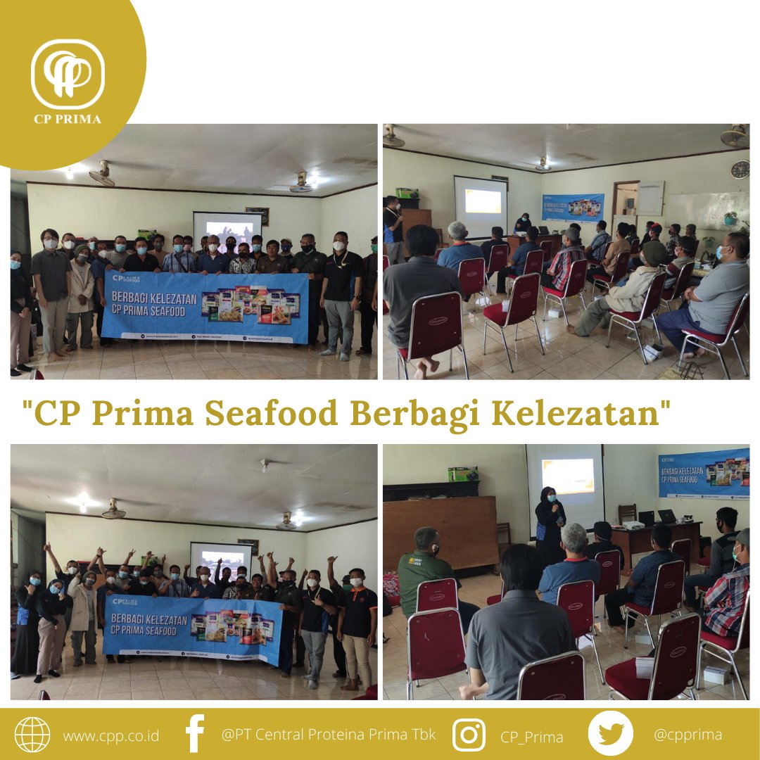 cpprima's tweet image. @ayomakanseafood @fiestaseafood Bersama team memberikan bantuan kepada para pembudidaya ikan di wilayah Jati Luhur yang selama ini ikut berkontribusi memberikan hasil panennya kepada @cp_prima  untuk bisa diolah menjadi makanan siap saji.