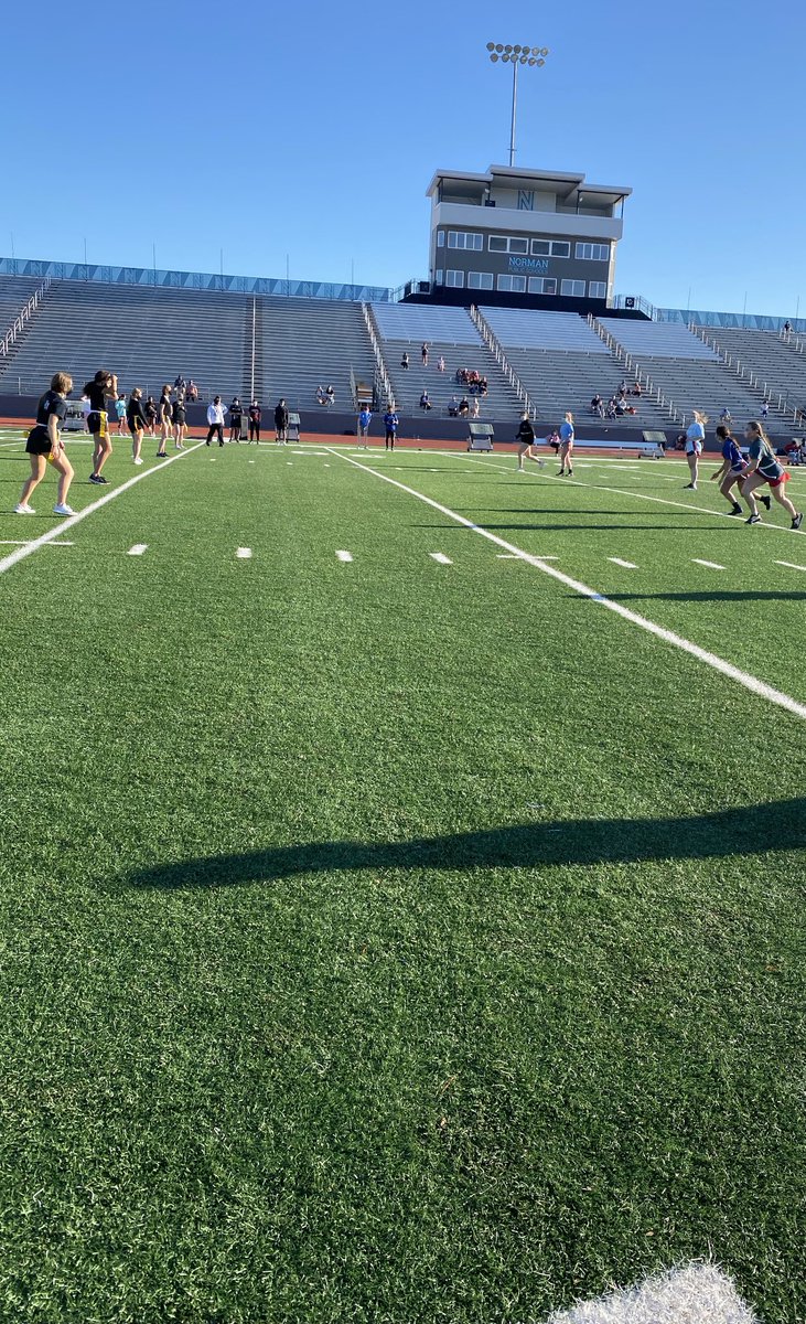 TIGERPALOOZA's tweet photo. What a fun ending to the season.  Powder Puff.  The tradition continues.  Gorgeous evening out at The Harve. Congrats Sophs for back to back championships and congrats to our Seniors for a close second tonight!!! https://t.co/3HK6bnPGdD