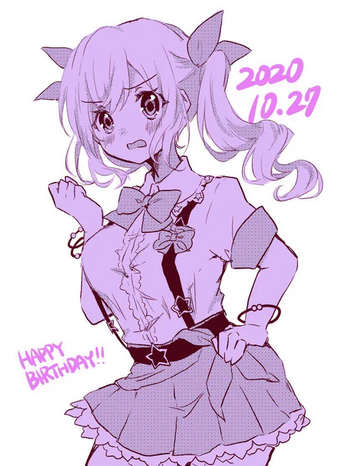 ポピパの誕生日絵です 