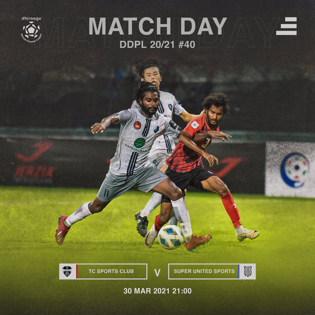 sidibarimv's tweet photo. Dhiraagu Dhivehi Premier league 20/21

MATCH DAY 20

Match 40
Tc Sports vs Suspatis 

#sidibari #sports #football #maldives #dhivehifutuboalha #fam #ddpl #TCSSUS https://t.co/luegHOjntx