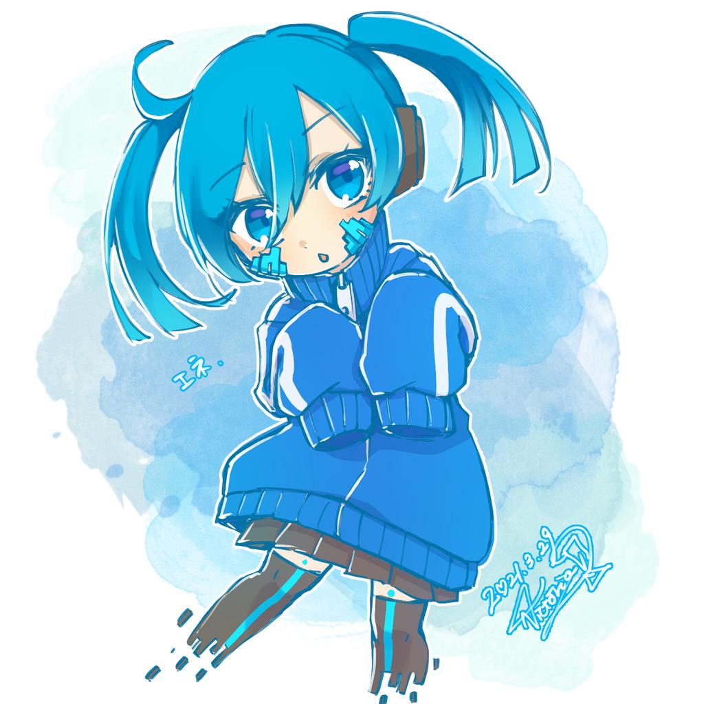 Victoria ビク お仕事募集 数年ぶりにエネ描きました 全体的に青くて綺麗な子 イラスト Illustration カゲロウプロジェクト カゲプロ エネ デフォルメ T Co Se4jnefa8h Twitter
