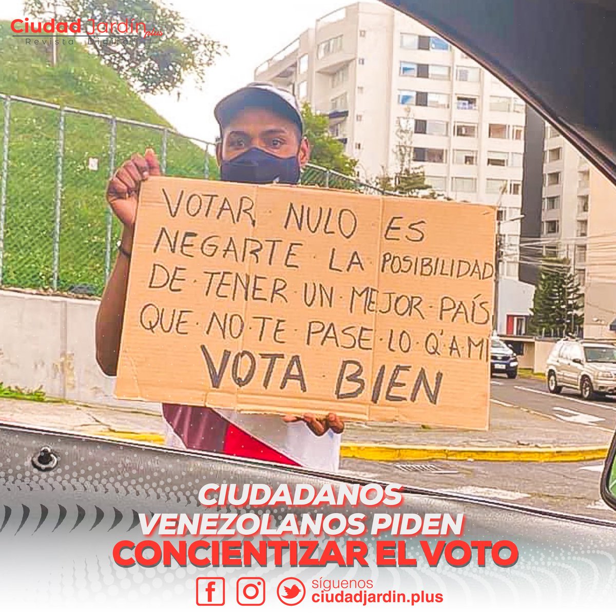ciudadjardinpls's tweet photo. #NOTICIA 📝

Varios carteles circularon diciendo que tomemos buenas decisiones acerca de nuestros votos. 

#Ambato #CiudadJardínPlus
#Tungurahua #Ecuador https://t.co/luYPW0TLuO