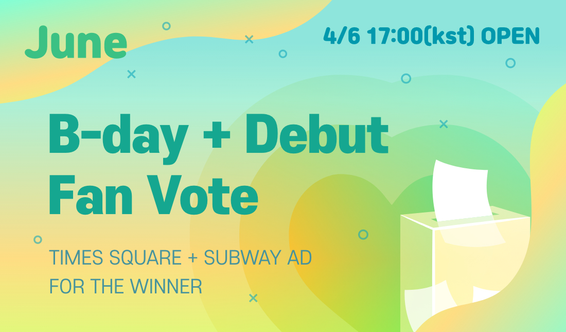 fanplus_app's tweet photo. 🌵Stars born/debuted in June🌵

📍 Tell us candidates on comment
📍 born/debuted in June
📍 Various gifts as reward
📍 Start : 6.Apr.2021 17:00(KST)

🔗 : https://t.co/kHdsbW4EF9

#fanplus https://t.co/3SzZDRjTC5
