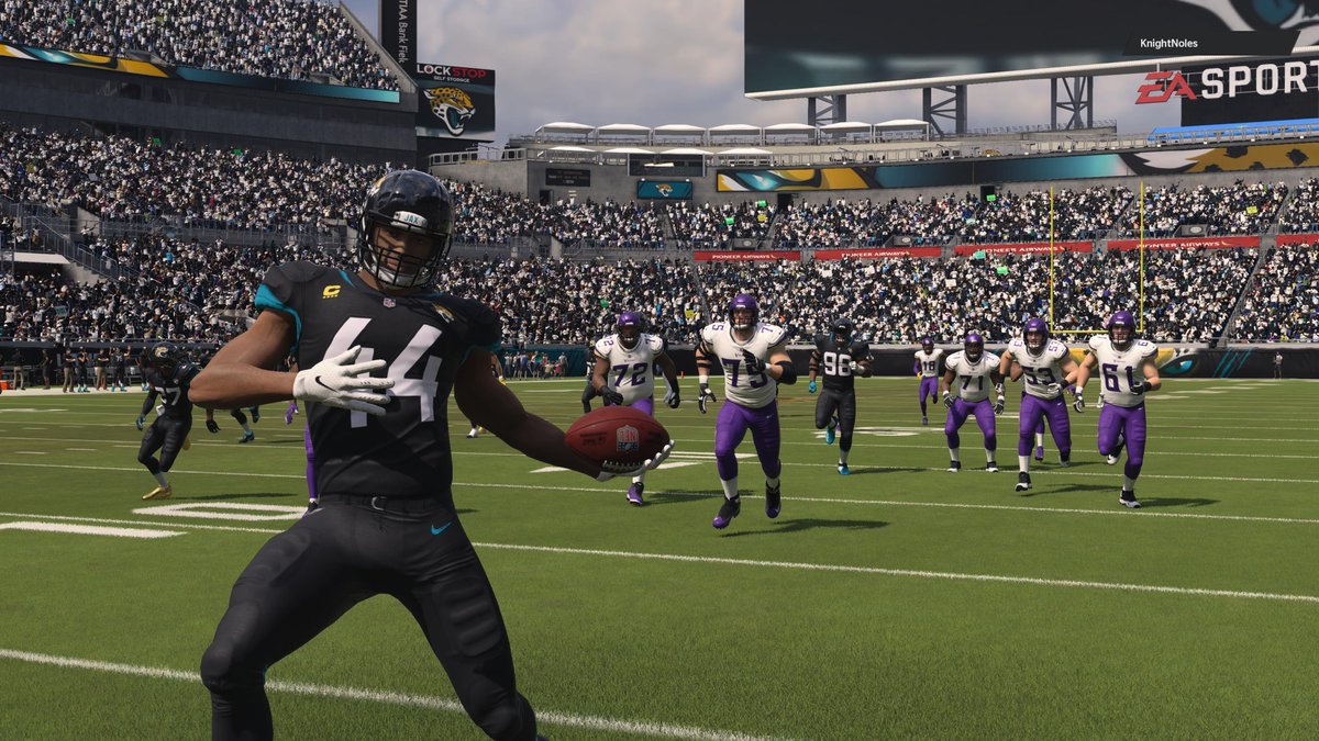 Mort_CFA25's tweet photo. 45-31 win vs the Vikings. We give up 17 in the 4th, but our tenacious D put us in a great spot with 3TDs. #Prowlin #TFArecap https://t.co/IZObJG5XCe