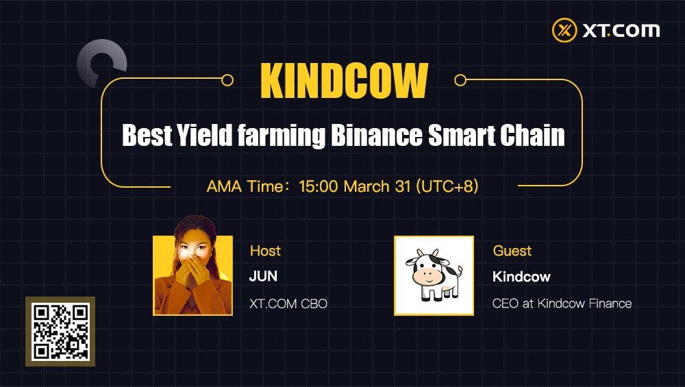 🔥KINDCOW <a href="/kindcow_finance/">Kindcow App</a> &amp; XT.com  AMA Is Starting ! ! 🔥

⏱️Time: 31th March, 15:00 (UTC+8)
🔗Link: t.me/XTensupport
💸Reward: 100 USDT will be given away in AMA !! 💸

🤩See you at 16:30🤩