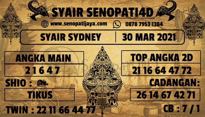Slotsenopati4d's tweet photo. SYAIR TOGEL SYNDEY JITU 20 MARET 2021

WA : +6287879531384
Link daftar : https://t.co/4TGsdnIVPh

#senopati4d #syairtogel #togelsydney #prediksitogel #prediksisydneyjitu #prediksijitu #togelsyd #morningseks #agentogel #bandartogelonline #bandartogel https://t.co/XeKRsotDVf