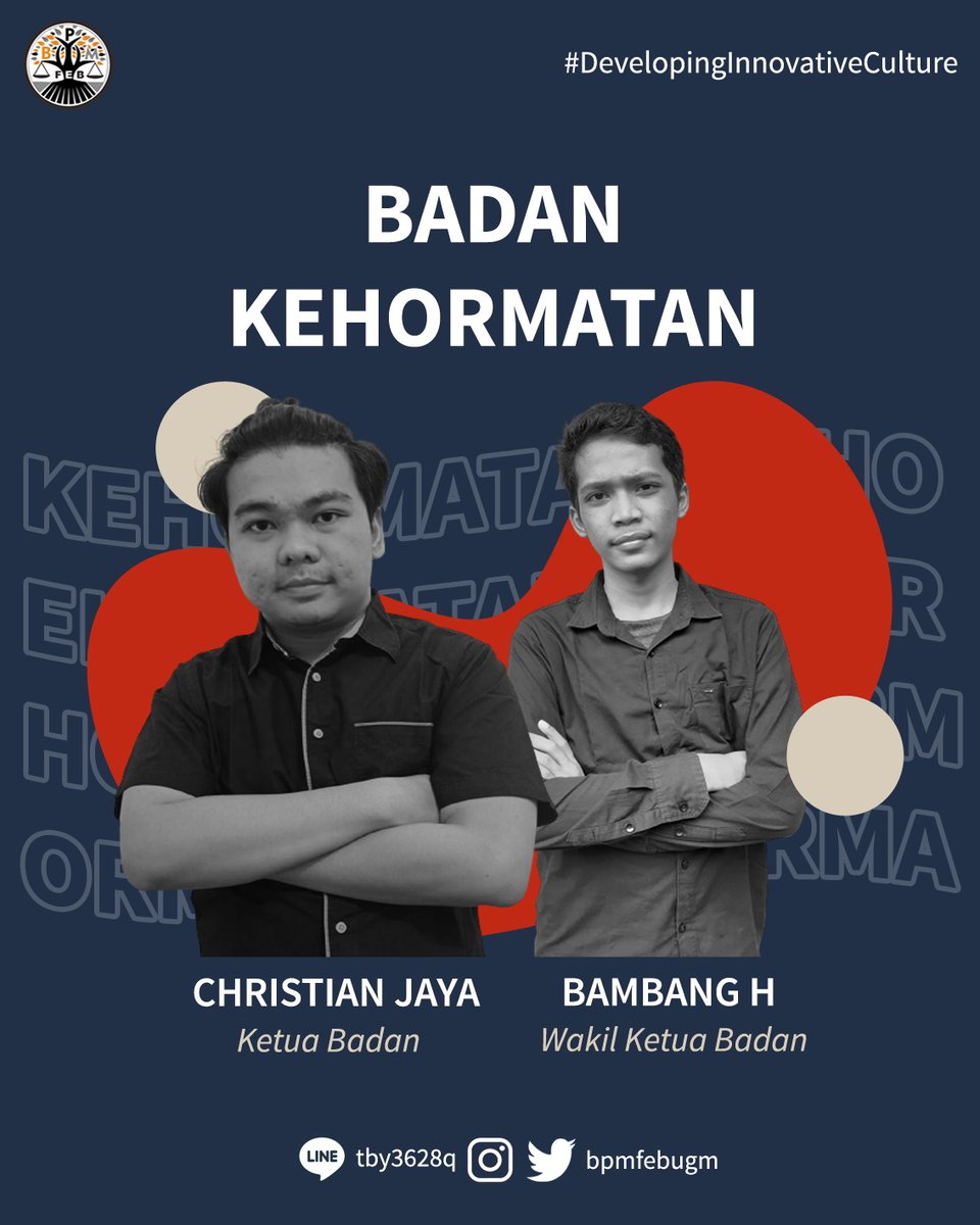 bpmfebugm's tweet photo. [GETTING TO KNOW: OUR STAFF 2021]

Halo, Keluarga FEB UGM👋🏼
Ingin tahu siapa sajakah staff dari Badan Kehormatan? Yuk, geser slide-nya👉🏼👉🏼

BPM FEB UGM 2021
#DevelopingInnovativeCulture
#VivaLegislativa https://t.co/Ozu08PlDzg