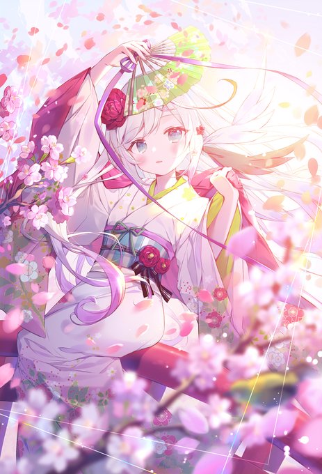 ブルアカ 手描き イラスト モモミド オリジナル浴衣 色紙2枚セット GMpKVxKbYAA79P8.jpg:large