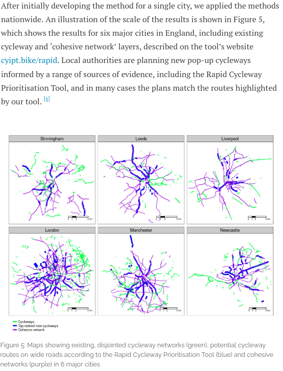 Important research findings: all those 'pop-up' (and provisional, appropriate name) cycle lanes got lots of people cycling and will probably, through physical activity, save lives. Key question of where to put them (still needed) is tackled here:  https://findingspress.org/article/13421-methods-to-prioritise-pop-up-active-transport-infrastructure  https://twitter.com/BaldwinMatthew_/status/1376811399964413955