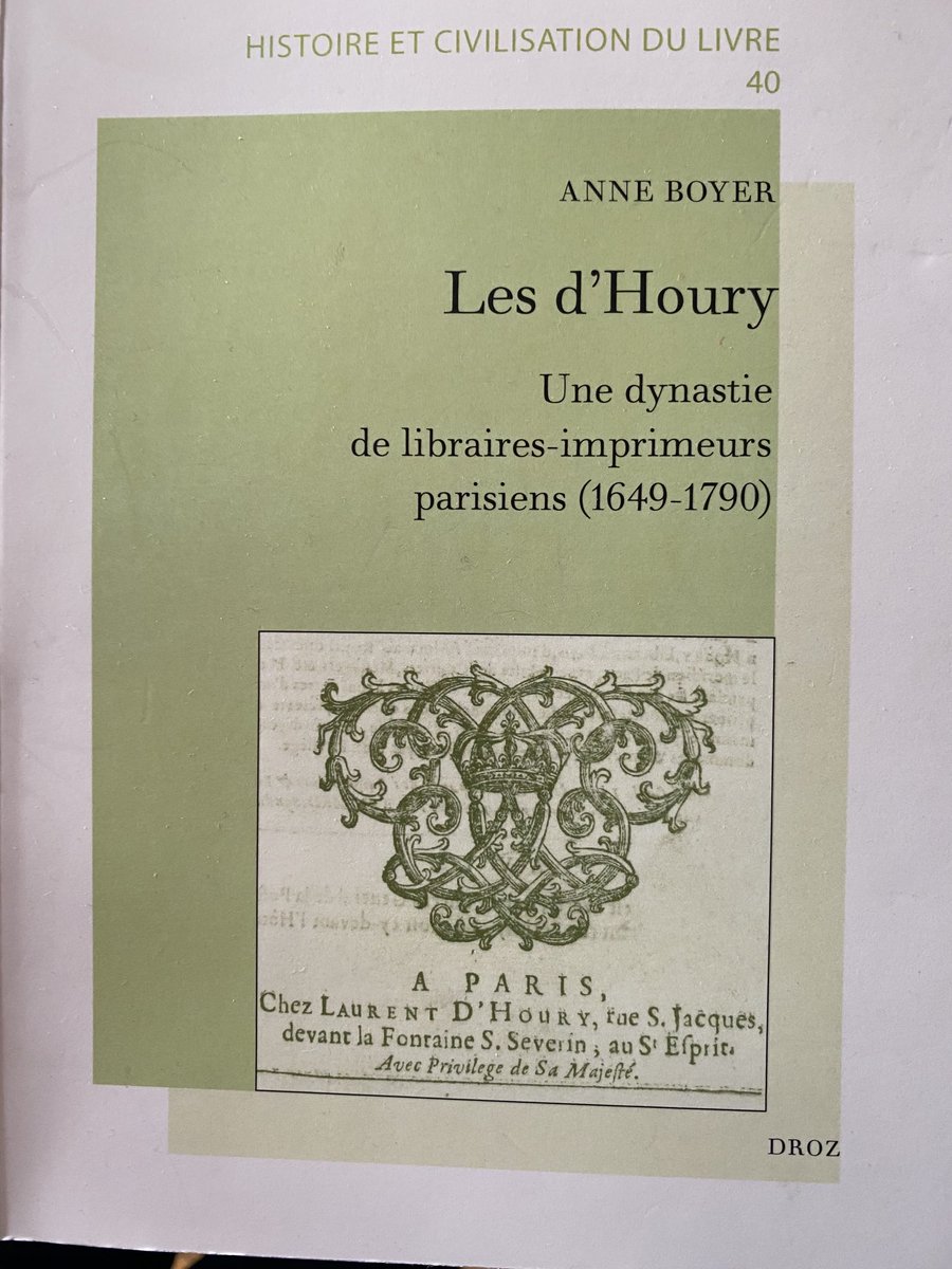 Boyer (@annboyeboyer) on Twitter photo Cette semaine sortie de mon livre sur les d’Houry chez <a href="/Librairie_Droz/">Librairie Droz</a>, éditeurs de l’Almanach Royal et d’ouvrages de médecine ! Cette semaine sortie de mon livre sur les d’Houry chez <a href="/Librairie_Droz/">Librairie Droz</a>, éditeurs de l’Almanach Royal et d’ouvrages de médecine !