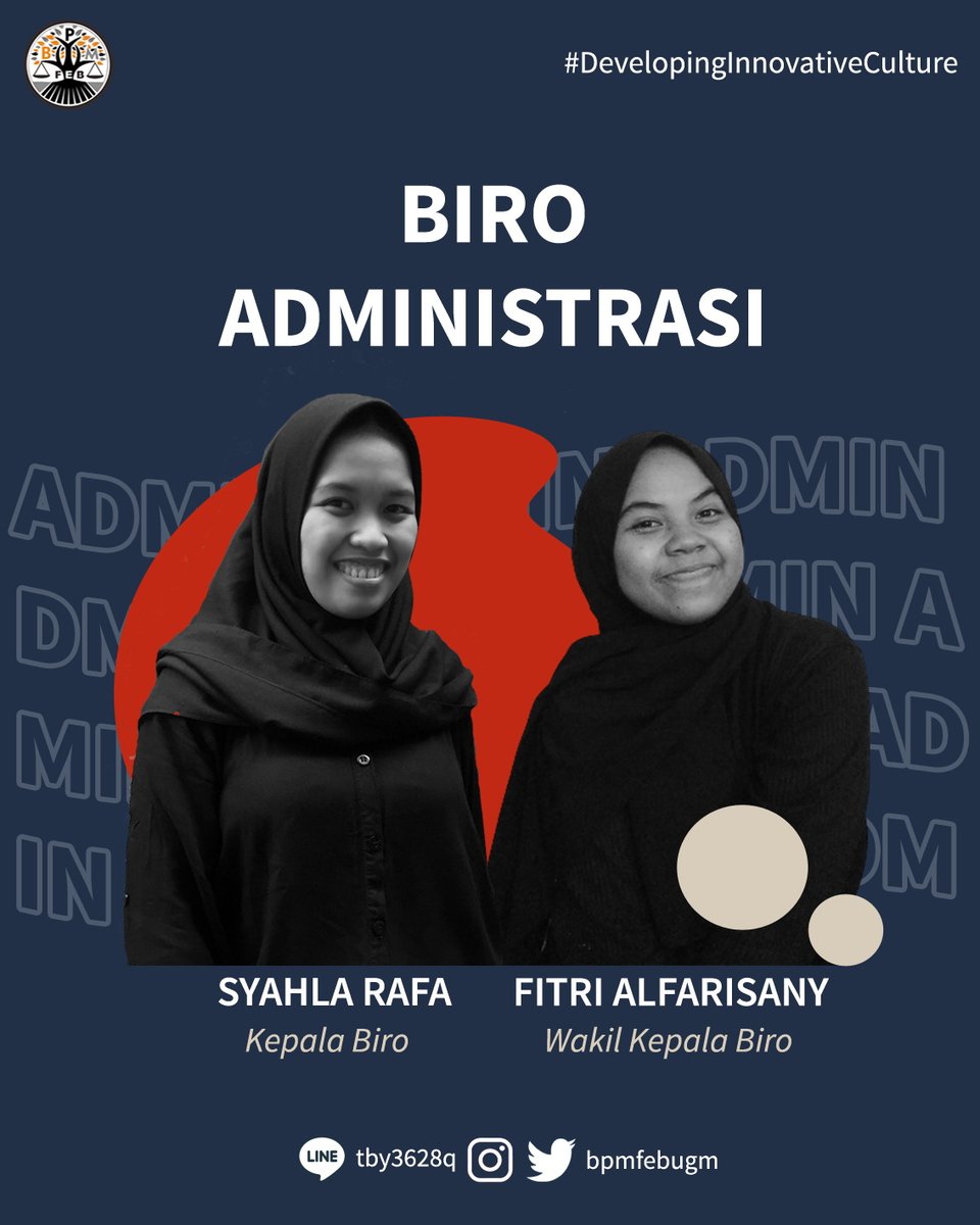 bpmfebugm's tweet photo. [GETTING TO KNOW: OUR STAFF 2021]

Halo, Keluarga FEB UGM👋🏼
Ingin tahu siapa sajakah staff dari Biro Administrasi? Yuk, geser slide-nya👉🏼👉🏼

BPM FEB UGM 2021
#DevelopingInnovativeCulture
#VivaLegislativa https://t.co/cl1DzmVU2b