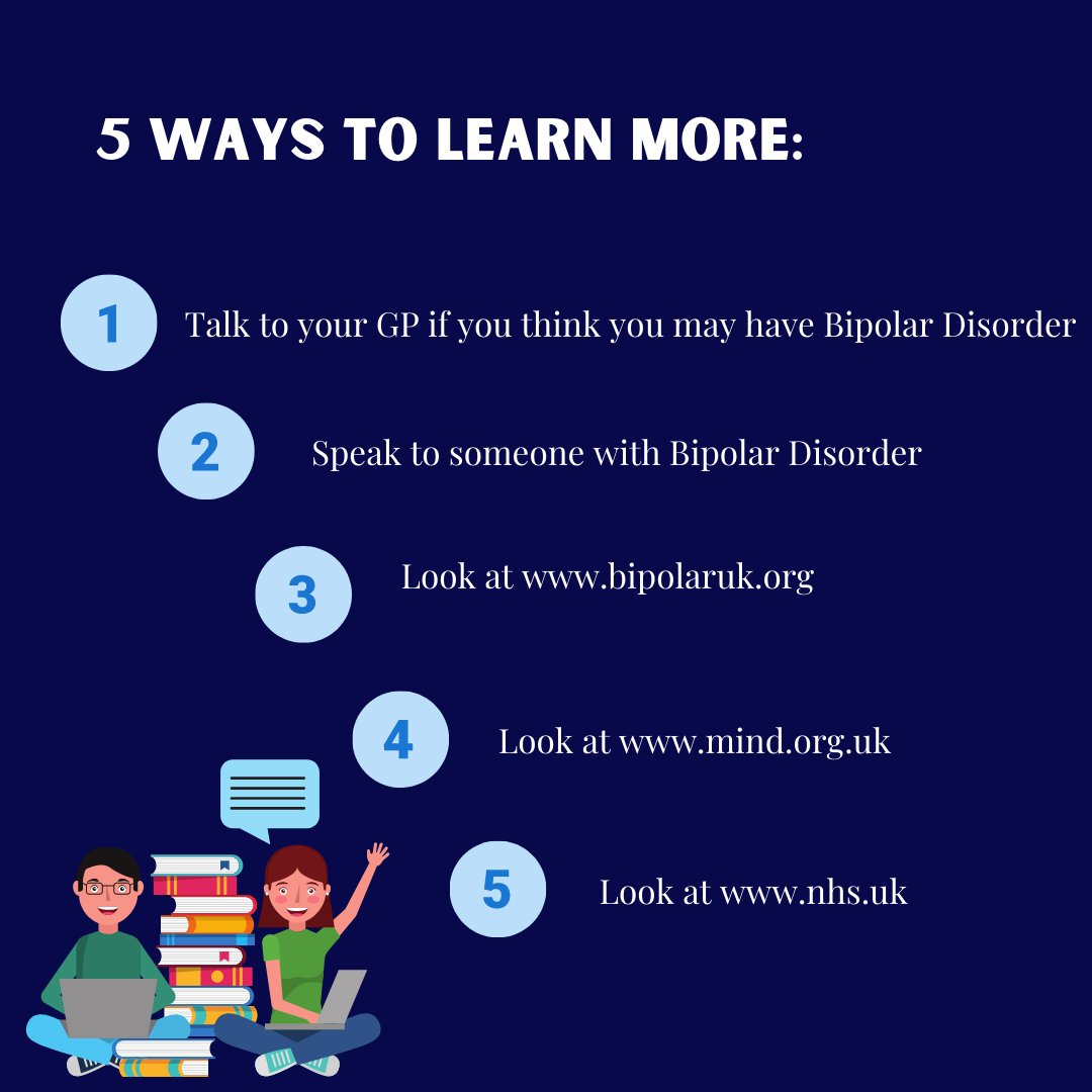 abdnnightline's tweet photo. Today is World Bipolar Day - a day designed to spread awareness of this illness and break down stigma, whilst educating people to help better understand the condition.

Use today to learn more about Bipolar Disorder and help spread awareness 🌎 💙 https://t.co/R1PFyM6uK5