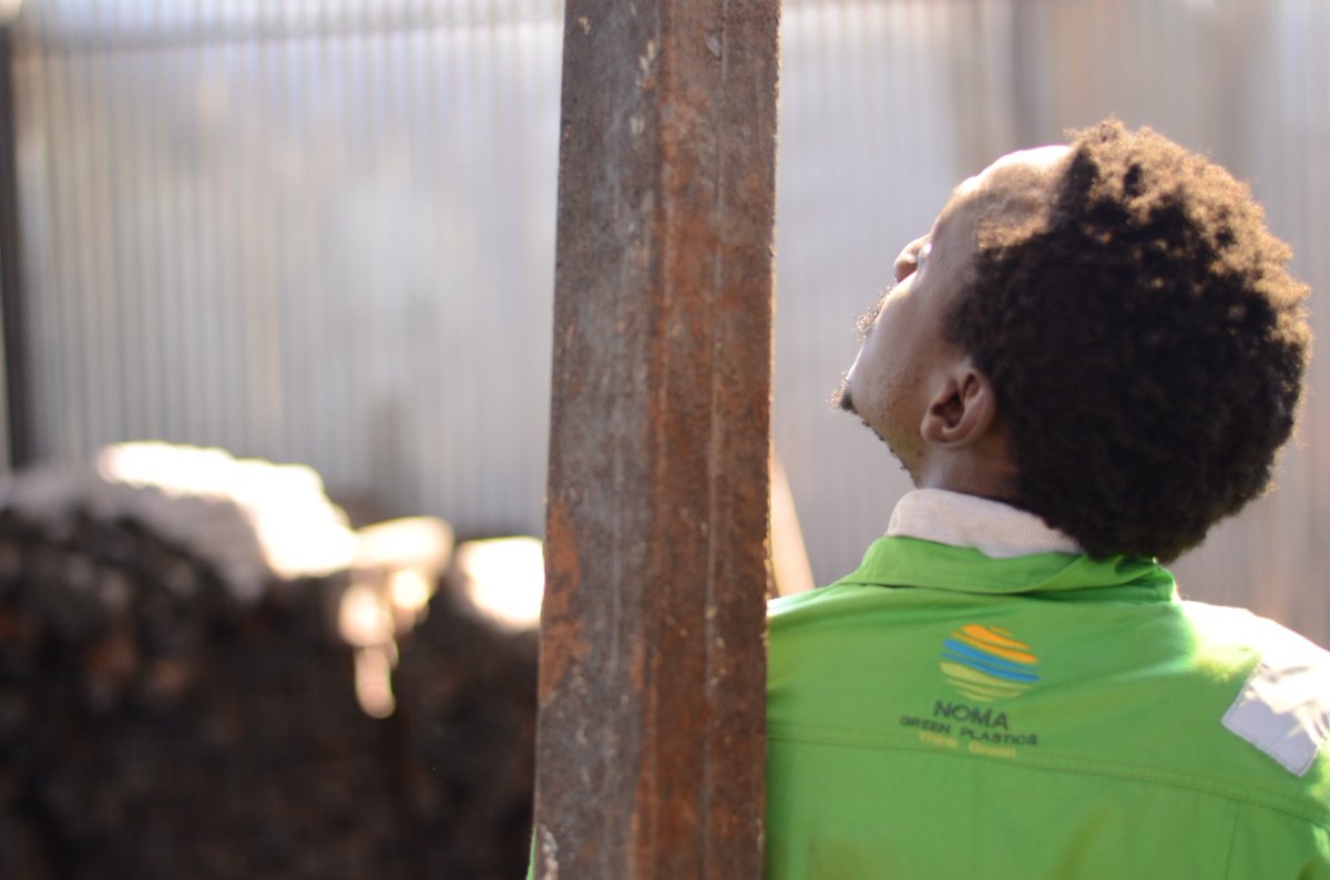 NomaPlastics's tweet photo. We take plastic waste, shred it and mold it into beautiful round and square fencing poles. The best part  you can nail on them the same way you would wooden poles. #PlasticForGood #NguzOkoa https://t.co/gQKaZcHzcm