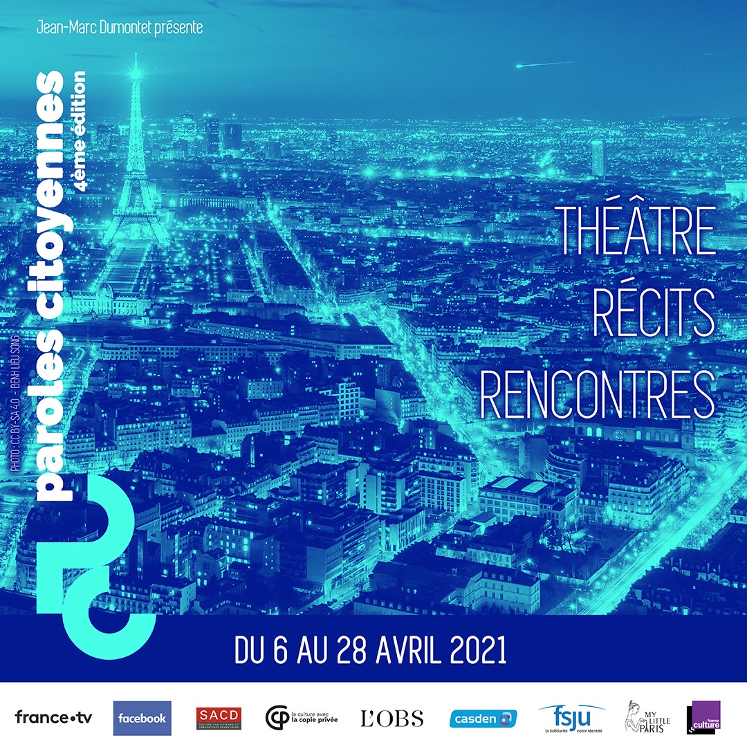 #actualite 🎉

🎭le Theatre Libre accueil pour sa 4ème édition le #Festival des @Parolescitoyennes en #livestreaming #Facebook du 6 au 28 Avril 2021 🤗

📲Prenez vite vos places : linktr.ee/parolescitoyen…

 #culture #endirect #partage #parolescitoyennes #heros