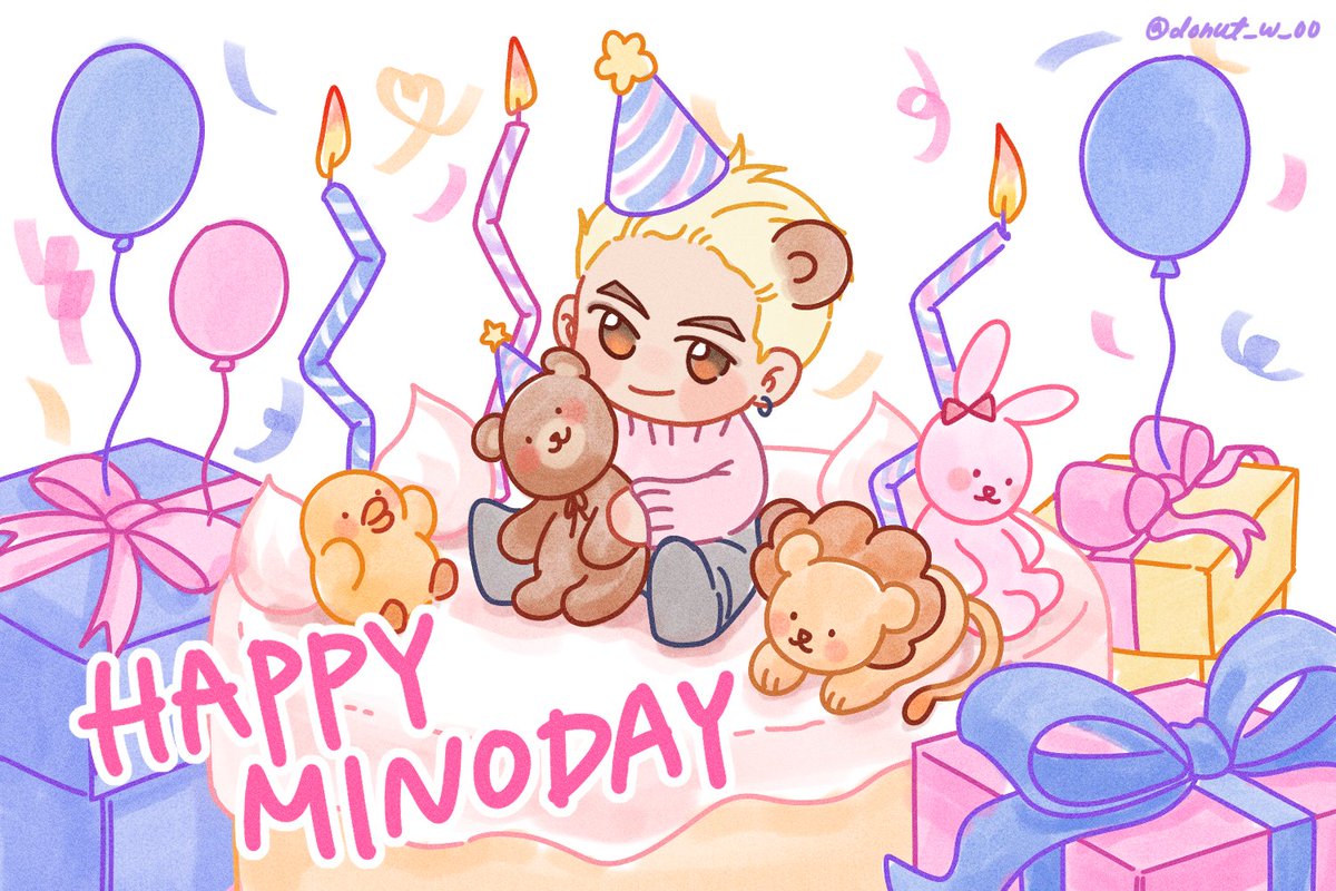 🥳조금 늦었지만 미노 생일축하해🐻🎉

#LoveAndAMinoDay
#3월30일미노별이찬란  
#송민호 #MINO #위너 #WINNER