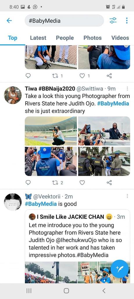 EuniceUyi2's tweet photo. Get yourself a Baby Media.
@IhechukwuOjo  is giving us hot hot .
God bless the Executive Chairman of Ahoada West , Hon. Hope Ikiriko, CNA for giving Miss @IhechukwuOjo  this great opportunity to explore in the media world. I'm proud of you Ojo marine https://t.co/u3DNXzvogv