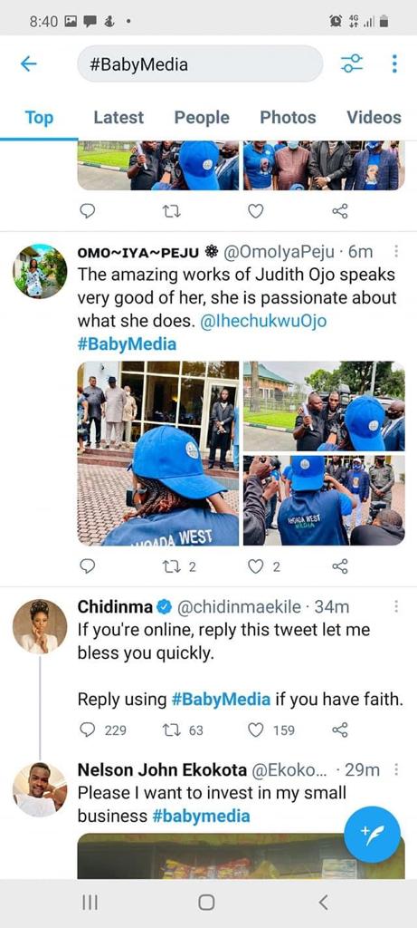 EuniceUyi2's tweet photo. Get yourself a Baby Media.
@IhechukwuOjo  is giving us hot hot .
God bless the Executive Chairman of Ahoada West , Hon. Hope Ikiriko, CNA for giving Miss @IhechukwuOjo  this great opportunity to explore in the media world. I'm proud of you Ojo marine https://t.co/u3DNXzvogv