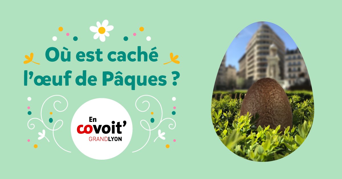EnCovoitGLyon's tweet photo. 📢 Chers covoit’,
C’est parti pour la chasse aux #oeufs ! 🥚🍫
🐰🐓 Rendez-vous dès maintenant sur notre page #Facebook pour participer à notre #jeuconcours de #Pâques !
🔗 https://t.co/YFRdKaiYWi
🎁 A gagner : un assortiment de #fritures d’un grand #chocolatier lyonnais 🤩 https://t.co/d9RoMADfII