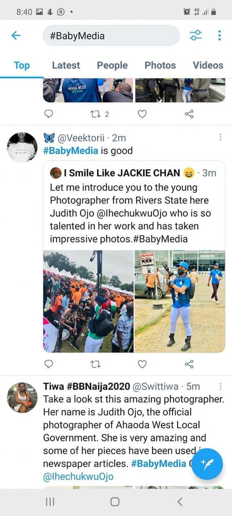 EuniceUyi2's tweet photo. Get yourself a Baby Media.
@IhechukwuOjo  is giving us hot hot .
God bless the Executive Chairman of Ahoada West , Hon. Hope Ikiriko, CNA for giving Miss @IhechukwuOjo  this great opportunity to explore in the media world. I'm proud of you Ojo marine https://t.co/u3DNXzvogv