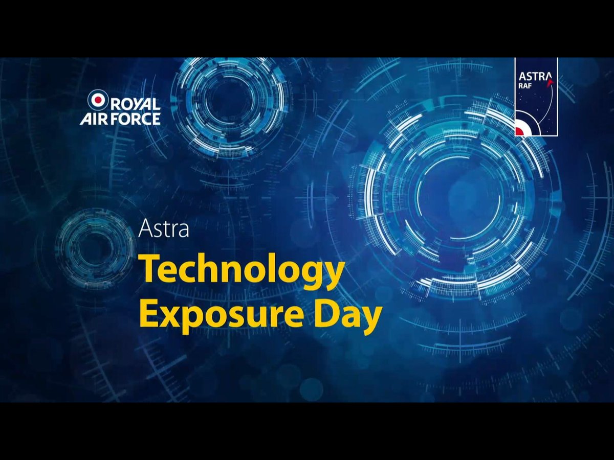 What a fantastic start to the #RAFAstra Tech Expo Day. Demonstrating new and emerging technologies the <a href="/RoyalAirForce/">Royal Air Force</a> will endeavour to harness, continuing the journey to the #NextGenRAF