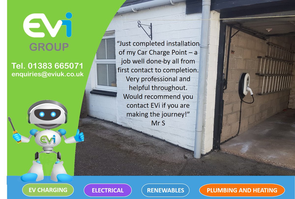 ChargeEvi's tweet photo. Fed up with phone calls, taking pictures in the broom cupboard, supplying them through a portal? Get the EVi service and have your chargepoint surveyed, discussed, installed and supported professionally! @myenergiuk @FifeChamber @hrfca #greenandeasychargewithevi https://t.co/Z7GVu8I3i4