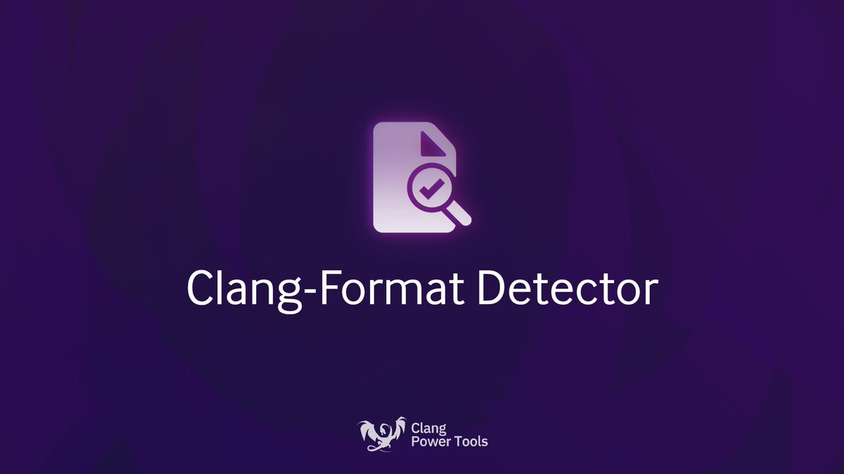 ClangPowerTools's tweet photo. Are you trying to get started with Clang-Format?

Find the best format style for your code with the #Clang Format Detector.  #llvm #devtools #cpp #csharp  #objectivec #javascript

https://t.co/QbxxStgJcE https://t.co/srhJqY3ity