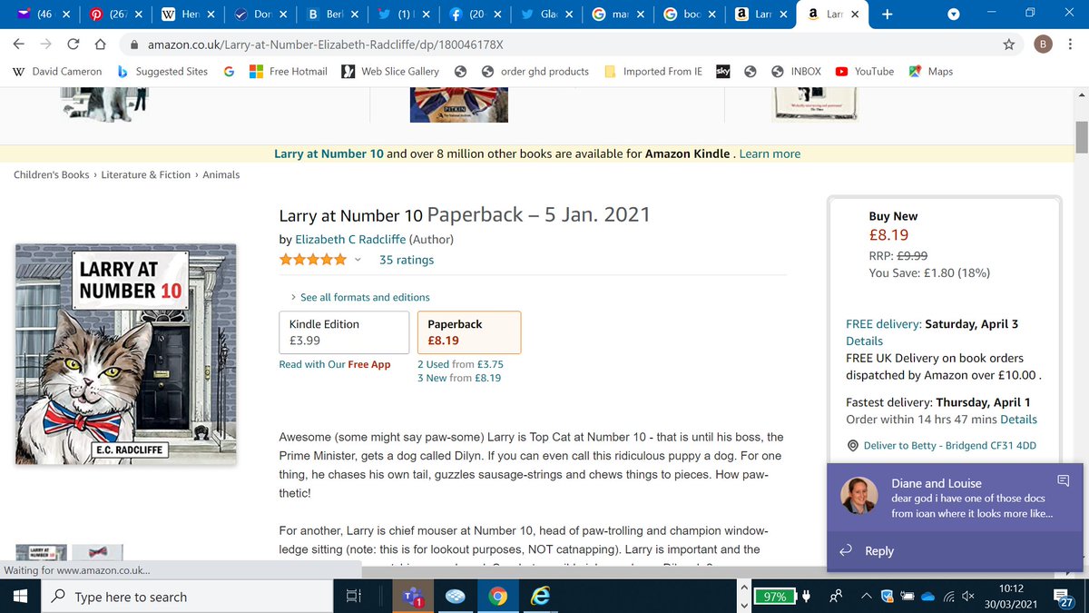 ElizabethRadcl5's tweet photo. @TotoroTitiSocks @Number10cat Amazon UK have 1 copy left and then it's sold out unless an independent bookshop may hold copies. But good news my publishers are doing a 2nd print so I will you all updated #chickenandfrog #pickledbooks #chepstowbooks #hatchards #matadorbooks #SCBWI_ #muswellhillbks #dauntbooks https://t.co/DuyYbojqa3