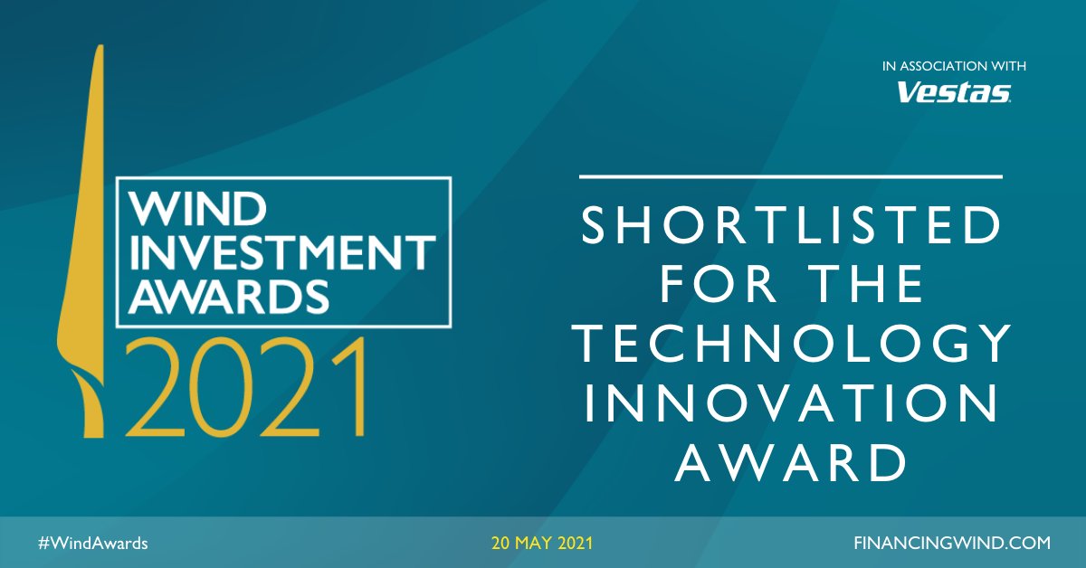 novo_grid's tweet photo. Good news! We've been shortlisted for the Technology Innovation Award category at the #WindAwards 2021 in association with Vestas & #FinancingWind Europe.
Our GridBoost software enables wind farms get paid for reducing grid losses & is installed on 170MW+ of wind in the UK https://t.co/mPmzrSf82c