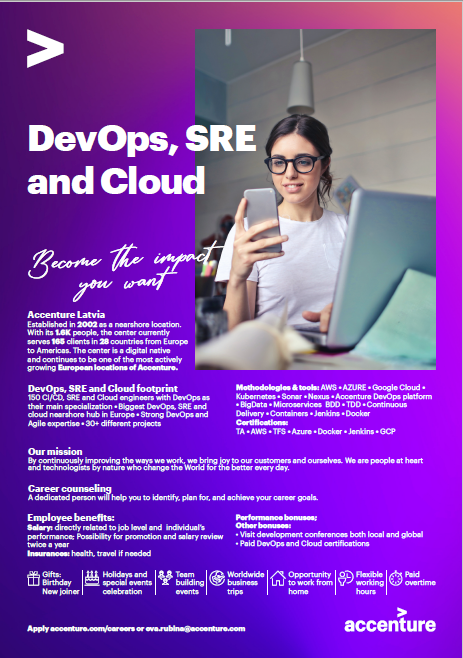 heta_J's tweet photo. Hello Aspiring Cloud Engineers,
@AccentureLatvia DevOps is looking for our next Specialist, Engineer and Architect to join us in our journey. 
DM me, if you up for the next step in your career 🙂

#aws #Openshift #GoogleCloud #DevOps #Microsoft365  #Azure #engineers #Cloud https://t.co/8MI2zKvpWd