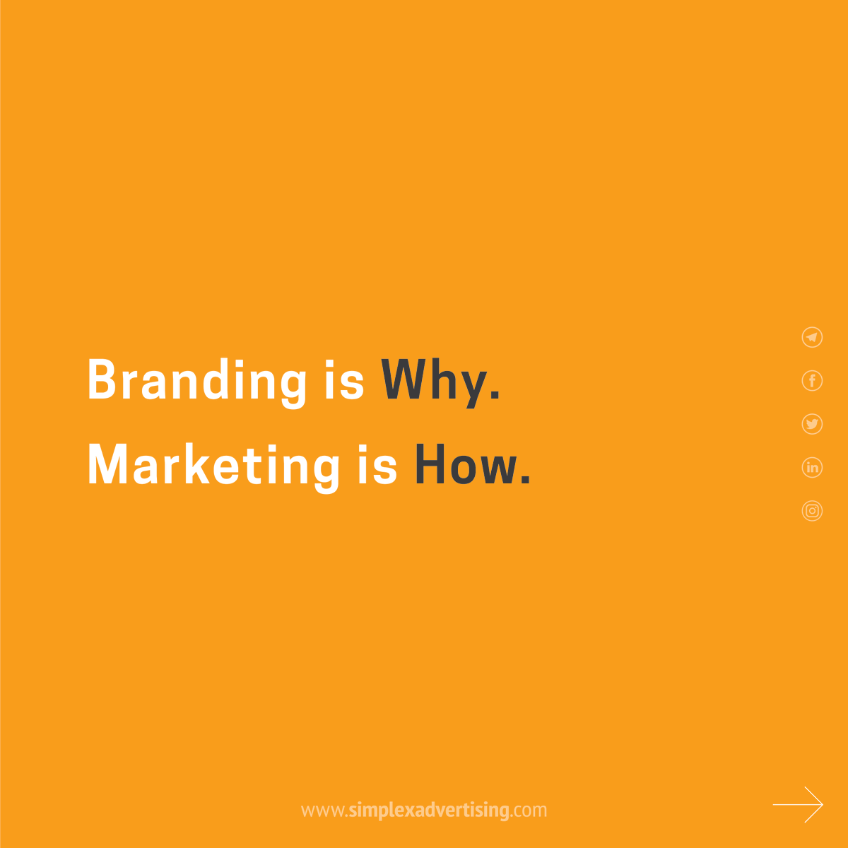simplexadvert's tweet photo. People don't buy the what to do or how to do from you. They buy the purpose of your existence, the all-important why. Are you ready to tell your story?
#SiMPLEX #LIVEITSIMPLE #marketing #branding https://t.co/CNOJj1kOk6