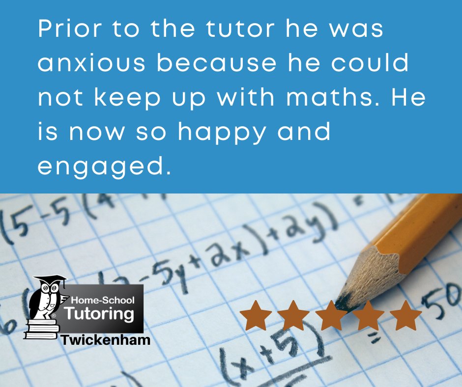 HST_UK's tweet photo. #TestimonialTuesday from @home_twickenham.

Through our patient and supportive tuition we can help combat anxiety and engage your child in their studies. We love learning and we love to instill that in our tutees! 

#lovelearning #tutoring #bespoketutors https://t.co/FTDdpa4rYE