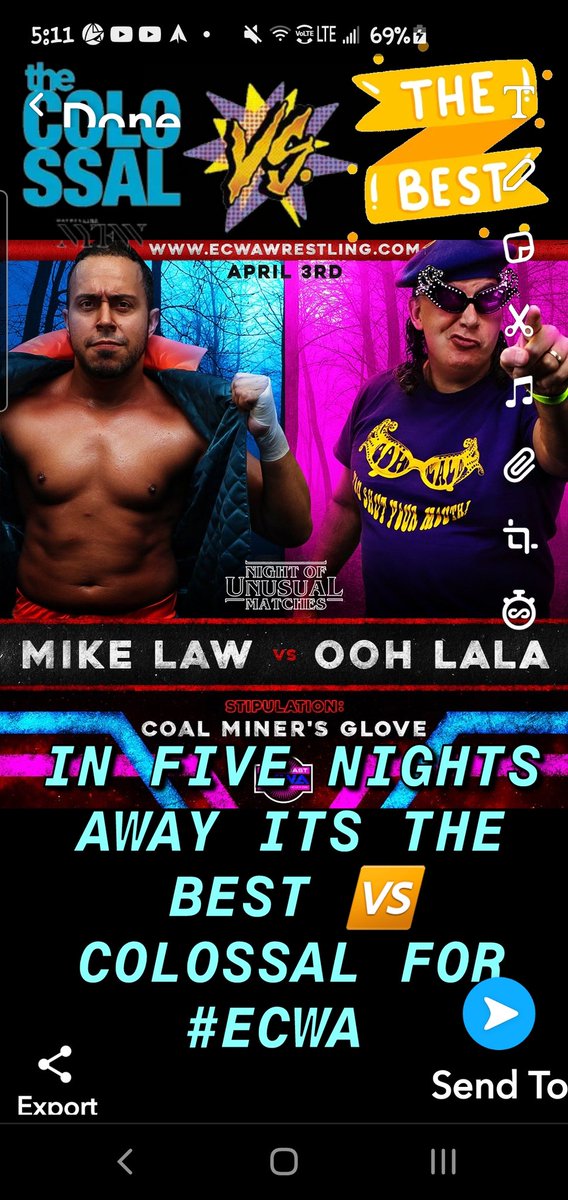 djswagerfic's tweet photo. Who ready for @ECWA1967 #nightofunusalmatches as it's #colossal @COLOSSALMIKELAW 🆚 #zbest @mroohlala @indiewrestling in five nights https://t.co/QMO62zYgaB